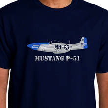 Aeroclassic North American Mustang P-51 T-Shirt Unisex Tees 2024 - buy cheap