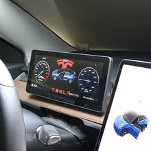 Panel de instrumentos Multimedia para coche, tablero de instrumentos multifuncional con Android 9,0, 32GB, Ditigal Cluster LCD para Tesla modelo 3, modelo Y 2024 - compra barato