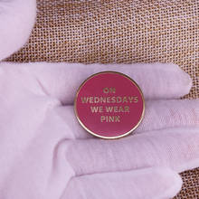 On Wednesdays We Wear Pink button Pin 2024 - buy cheap