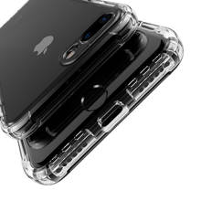 Противоударный прозрачный силиконовый чехол для iPhone X XS 11 Pro Max XR мягкий чехол для телефона iphone 6 7 8 Plus 11 задняя крышка 2024 - купить недорого