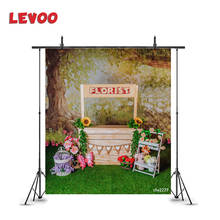 LEVOO Photobooth Backdrop Spring Florists Stand Flowers Grass Photography Background For Photo Studio Photozone Shoot Prop Vinyl 2024 - buy cheap