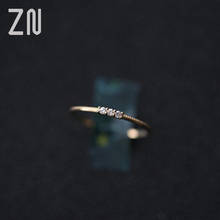 ZN-anillos de circonita cúbica de alta calidad para mujer y niña, anillos de compromiso, accesorios de moda 2024 - compra barato