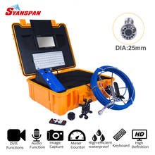 Pipe Inspection Camera, SYANSPAN 9 Inch Monitor Sewer Industrial Endoscope  Vedio + Redio + 8X Image Enlarg 20/50/100M 2024 - buy cheap