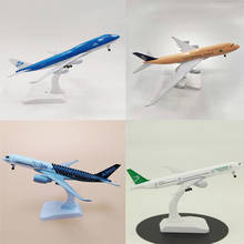 20CM 1:300 Scale Airbus A350 XWB with Landing Gears airforce one B747 B777 Saudi KLM Airline Airplane Plane Aircraft Model Toy 2024 - buy cheap