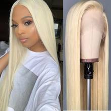 613 Blonde Colored Straight 13x4 Lace Frontal Human Remy Hair 30 Inch mT Part Lace Wigs Brazilian Hair 4x4 Lace Closure Wigs 2024 - buy cheap