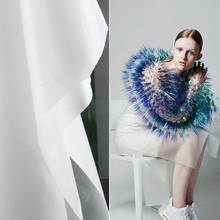 0.2mm Transparent TPU Fabric White PVC DIY Waterproof Raincoat Windbreaker Bags Decor Plastic Clothing Designer Fabric 2024 - buy cheap