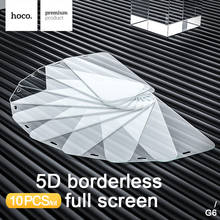 HOCO-protector de pantalla completa sin bordes para iPhone 12 Pro Max, película protectora de vidrio templado para Apple iPhone 12 mini, 10 unidades 2024 - compra barato