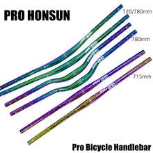 Honsun colorful bike handlebar 720/780/785mm * 31.8 MTB bicycle handlebar aluminum alloy big swallow handlebar Bicycle Parts 2024 - buy cheap