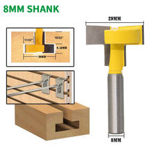 1PC 8MM Shank Milling Cutter Wood Carving T-Slot Milling Cutter Router Bit Woodworking Tools Milling Cutter For Wood Router Bit 2024 - buy cheap