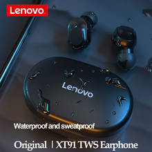 Lenovo-auriculares inalámbricos XT91, audífonos deportivos TWS con Bluetooth 5,0, Control IA, estéreo, reducción de ruido y micrófono 2024 - compra barato