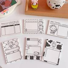 Yisuremia New 50 Sheets Kawaii Milk Cow Memo Pad Notes Paper To Do List Planner Decorative Notepads Paperlaria School Stationery 2022 - buy cheap