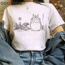 Totoro Studio Ghibli Miyazaki Hayao tshirt women vintage casual japanese streetwear 2021 clothes t-shirt streetwear vintage 2024 - buy cheap