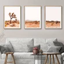 Desert Scenery Wall Art Prints Joshua Tree Picture Canvas Painting Desert Tropical Print Modern Wall Art Decor 2024 - buy cheap