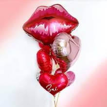 Love Letter Diamond Ring Foil Balloons Lips Heart Helium Globos Wedding Bachelorette Party Valentine's Day Decortions Supplies 2024 - buy cheap