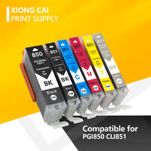 6 цветов PGI 850 CLI 851 совместимый чернильный картридж для canon PIXMA MG5480 MG5580 MG5680 MG6380 MG6400 MG6680 принтер 2024 - купить недорого