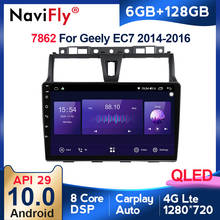 Автомагнитола для Geely Emgrand EC7 1, мультимедийный Видеоплейер на Android 10, с GPS-навигацией, 6 ГБ ОЗУ, 128 Гб ПЗУ, QLED, типоразмер 2DIN, для Geely Emgrand EC7 1, 2004 - 2016 2024 - купить недорого