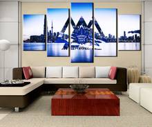 5 Piece Canvas Art Ice Hockey Leaves City Logo Cuadros Decoracion Paintings on Canvas Wall Art for Home Decorations Wall Decor 2024 - buy cheap