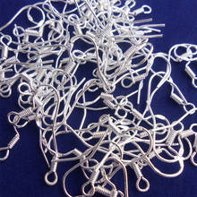 50/100PCS Lot 17*15MM Jewelry Making Findings 925 Sterling Silver Fish Hook Earrings 925 Stamped Silver Hooks Earwire 2024 - buy cheap