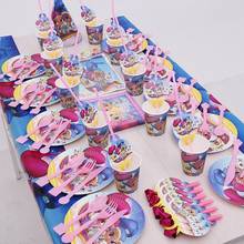 158/95 pcs Shimmer And Shine Kids Birthday Party Favor Disposable Decorations Tableware Supplies Cup Napkin Straw Blowout Hat 2024 - buy cheap