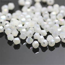 Isywaka-cuentas de cristal de Austria para fabricación de joyas, espaciador suelto, Color blanco no hialino, 650 Uds., 3mm 2024 - compra barato