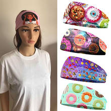 Donuts / Ice Cream /  Headbands Women Headpiece Stretch  Turban Hair Accessories Headwear  Gym Headbands Running Wide Headwrap 2024 - buy cheap