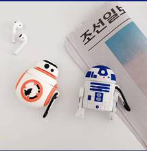 3D Cartoon Yoda For Apple AirPods 1&2&Pro Charging Soft TPU Cover Wireless Bluetooth Earphone Case 2024 - buy cheap