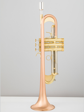 Bb Труба из розового золота, латунный рог, профессиональный музыкальный инструмент, чехол для трубы, бесплатная доставка 2024 - купить недорого