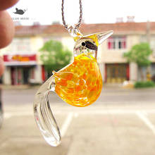 Hanging Christmas tree ornament glass bird figurine Pendant murano handmade animal charm Accessories for home garden decoration 2024 - buy cheap