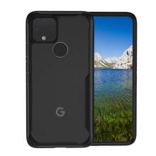 Funda transparente dura de PC + parachoques de TPU suave reforzado con esquina a prueba de golpes, cubierta protectora para Google Pixel 5/Pixel 5 XL 2024 - compra barato