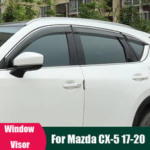 Для Mazda CX-5 Cx5 2017 2018 2019 2020 окна козырек Windows сторона солнца защита от дождя щит снаружи украшения тела аксессуары 2024 - купить недорого