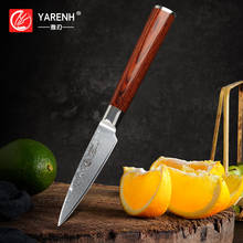 Поварской нож YARENH, сверхострый кухонный нож из дамасской стали, 3 дюйма, 67 слоев, с рукояткой Pakkawood 2024 - купить недорого