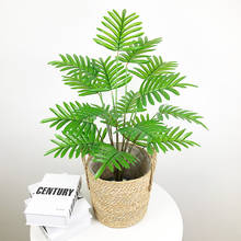 65cm Large Artificial Tree Tropical Monstera Fake Palm Plants Plastic Leaves Branches Green Floor Plants For Home Garden Decor 2024 - buy cheap
