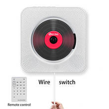 2020 CD плеер настенный Bluetooth портативный домашний аудио магнитофон с пультом дистанционного управления FM радио встроенный HiFi колонки USB MP3 2024 - купить недорого