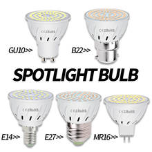 WENNI GU10 Spotlight Bulb 220V LED Lamp MR16 48 60leds E27 Spot Light E14 LED Bulb B22 Ampoule GU5.3 Energy Saving Lighting 2835 2024 - buy cheap