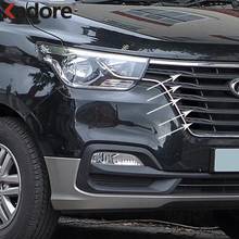 For Hyundai Grand Starex H-1 i800 2018 2019 2020 Chrome Front Center Grille Grills Cover Trim Racing Trims Molding Car Styling 2024 - buy cheap