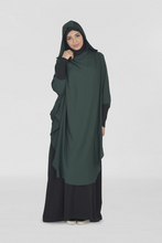 Eid com capuz muçulmano hijab vestido de oração longo khimar jilbab abaya capa completa ramadan vestido abayas burka islâmico niqab 2024 - compre barato