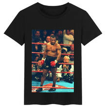 Camiseta boxer mike tyson verão algodão gola redonda, manga curta esportiva fitness unissex 2024 - compre barato