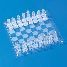 Glass Traditional Chess Set 32 Pieces Glass Frosted Traditional Chess Board Game Gift Decoration M5TC 2024 - buy cheap