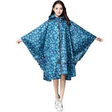 À moda com capuz mulher capa de chuva ao ar livre longo poncho impermeável capa de chuva 2024 - compre barato