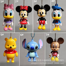 Disney Mickey Pooh Stitch Anime Action Figure Model PVC Collection Cartoon Figures Toys Keychain Unisex Gifts 2024 - buy cheap