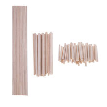 Guia de madeira balsa pacote 10/20/50, varas, varas leves, multiuso de madeira-5mm de diâmetro, 50mm 120mm 300mm de comprimento 2024 - compre barato