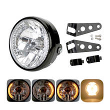 Faro LED redondo universal para motocicleta, de 7 pulgadas faro halógeno, 35W, para Harley Touring, Softail Classic 2024 - compra barato