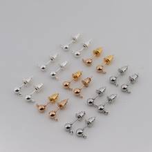 XINYAO 50pcs Metal Pin Findings Stud Earring Basic Needle Post Stoppers For Fashion Women Earring DIY Accessories For Jewelry 2024 - buy cheap