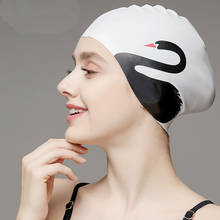Chapéu esportivo feminino silicone, chapéu de mergulho à prova d' água alta elástico leve para natação, praia, mergulho 2024 - compre barato