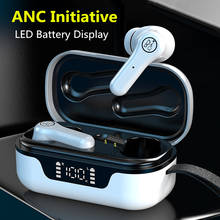 Auriculares inalámbricos ANC Pro con Bluetooth, dispositivos de audio intrauditivos con pantalla de reducción de ruido, TWS, modo privado, binaural, 5,1 2024 - compra barato