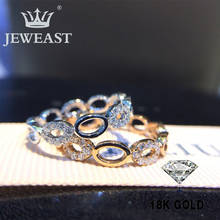 Diamante natural 18 k ouro puro anel de ouro bonito anel de pedra preciosa bom luxo na moda clássico festa jóias finas venda quente novo 2020 2024 - compre barato