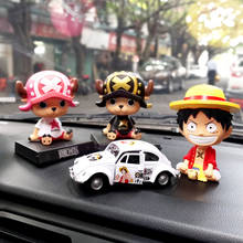 One Piece Luffy Chopper Car Ornaments Cartoon Car Decoration Spring Shaking Head Doll Car Interior Decoration Auto Accessories 2024 - buy cheap