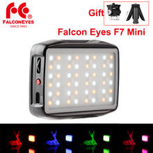 Falconeyes-Lámpara LED F7 Mini RGB para fotografía, luz de relleno para cámara, Smartphone, estudio, vídeo, Youtube, vlog, Show en vivo, iluminación 2024 - compra barato