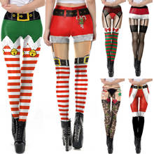 Women Xmas Christmas Leggings Stretch Hight Waist 3D Pants Sports Trousers New Fashion Funny Ladies Leggings Trousers 2024 - buy cheap