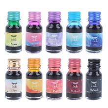 10Pcs 10ml Colorful Fountain Pen Ink Refilling Inks Stationery School Supplies for Pen Ink 2024 - buy cheap